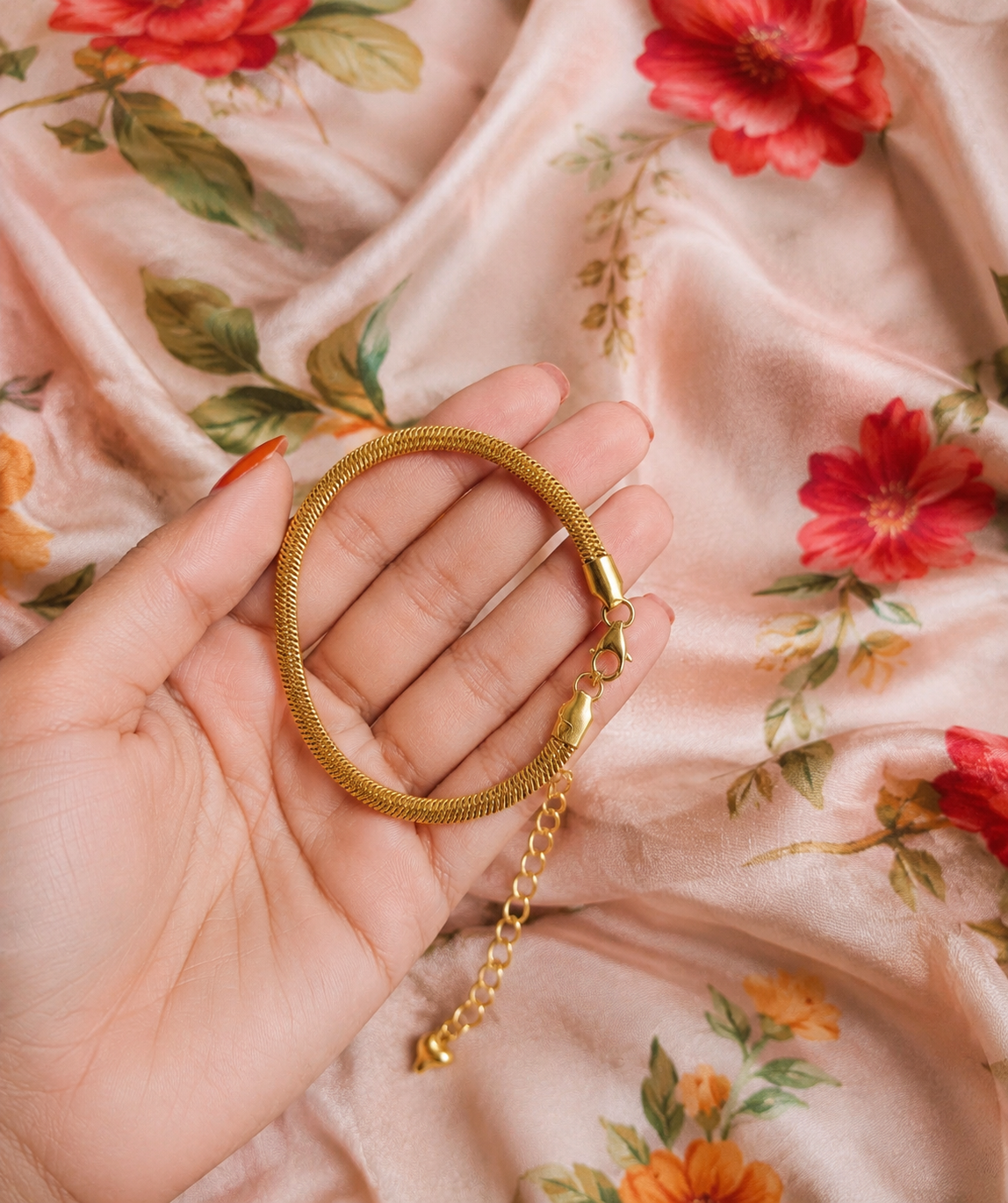 ✨ Premium Golden Snake Chain Anklet for Women এলিগ্যান্ট গোল্ডেন নুপুর